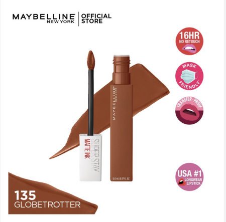 Maybelline New York Super Stay Matte Ink Liquid Matte Lipstick - 135 globetrotter